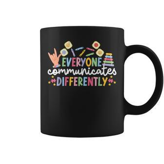 Everyone Communicates Differentely Aba Therapist Aba Therapy Coffee Mug - Monsterry CA