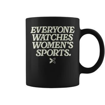 Everyone Watches Women's Sports Zip Coffee Mug | Mazezy