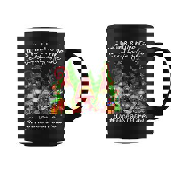 Everything Is Fine Office Staff Crew Cute Christmas Gnomie Coffee Mug - Thegiftio UK