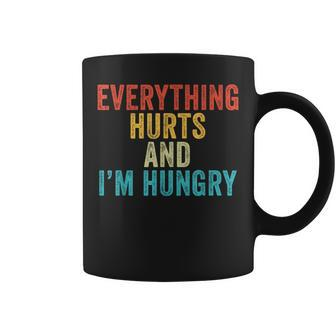 Everything Hurts I'm Hungry Running Marathon Runner Coffee Mug - Monsterry DE