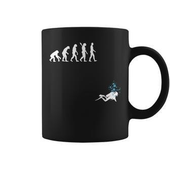 Evolution Of Man Scuba Diving Coffee Mug - Monsterry DE