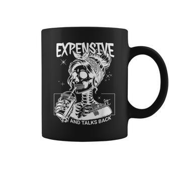 Expensive Difficult And Talks Back Mom Skeleton Coffee Mug | Mazezy