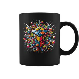 Exploding Cube Speed Cubing Puzzle Master Coffee Mug - Seseable