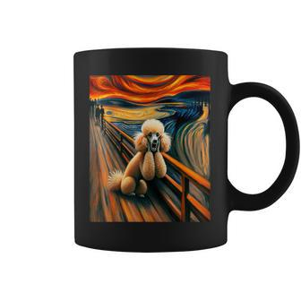 Expressionist Artsy Poodle Dog Artistic Poodle Coffee Mug - Monsterry UK