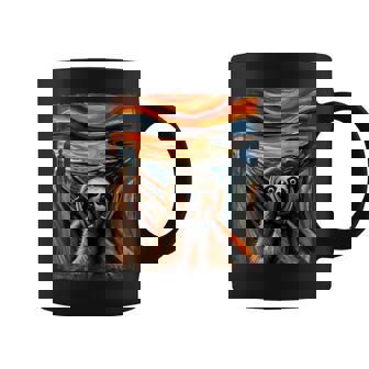 Expressionist Scream For Sloth Lovers Artistic Sloth Coffee Mug | Seseable CA