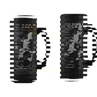 F4u Corsair Avión De Caza De La Segunda Guerra Mundial Taza de café - Regaloses