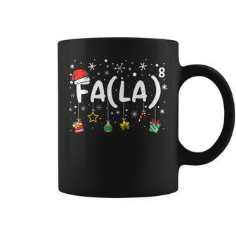 Fa La8 Christmas Santa Fa La Math Teacher Women Coffee Mug | Mazezy