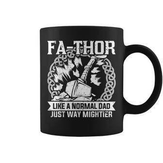 Fa-Thor Fathers Day Fathers Day Dad Father Coffee Mug - Monsterry DE