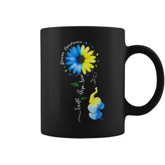 Faith Hope Love Awareness Down's Syndrome The Blue Elephant Coffee Mug - Monsterry CA