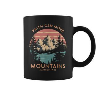 Faith Can Move The Mountains Religious Christian Women Coffee Mug - Seseable