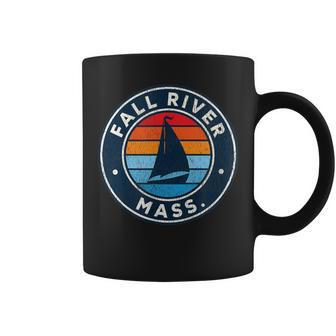 Fall River Massachusetts Ma Vintage Sailboat Retro 70S Coffee Mug - Monsterry DE