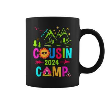Family Camping Summer Vacation Crew Cousin Camp 2024 Coffee Mug - Seseable