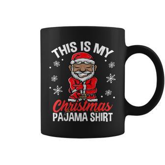 Family Christmas Pajama African American Santa Sheesh Dance Coffee Mug - Monsterry AU