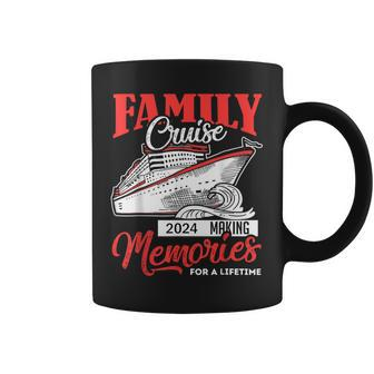 Family Cruise 2024 Making Memories For A Lifetime Beach Coffee Mug - Seseable