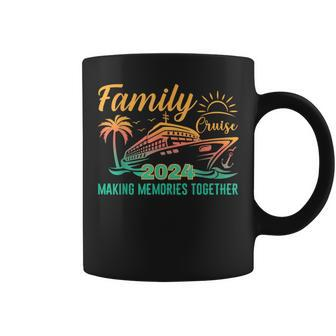 Family Cruise 2024 Making Memories Together Vacation Boat Coffee Mug - Seseable