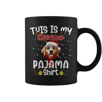 Family Matching Xmas Pajama Golden Retriever Christmas Coffee Mug | Mazezy