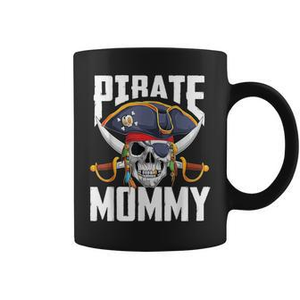 Family Skull Pirate Mommy Jolly Roger Crossbones Flag Coffee Mug - Thegiftio UK