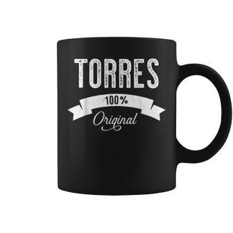 Family Surname Torres Reunion Last Name Tag Coffee Mug - Seseable