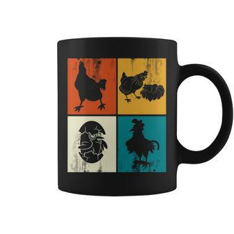 Farm Animal Lover Farmer Retro Chicken Coffee Mug | Mazezy