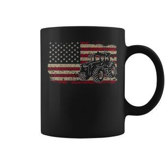 Farm Tractors America Flag I Patriotic Farming Pullover Coffee Mug | Mazezy UK