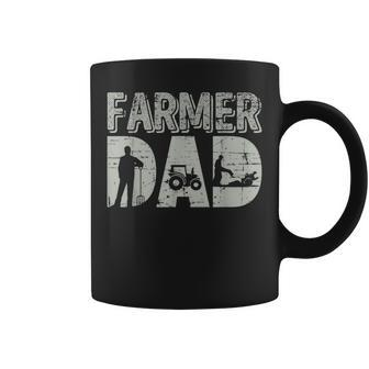 Farmer Dad Farm Farming Father's Day Tractor Coffee Mug - Monsterry