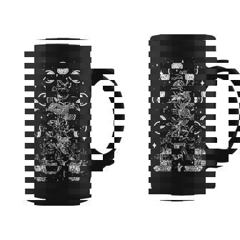Fases Luna Serpiente Y Cristales Gótico Punk Taza de café - Regaloses