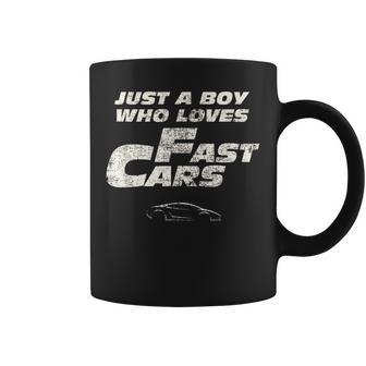 Fast Car Just A Boy Who Loves Fast Cars Coffee Mug - Monsterry UK