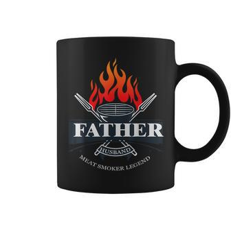 Father Husband Meat Smoker Legend Happy Father's Day Coffee Mug - Thegiftio UK