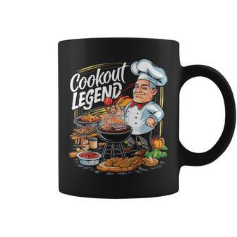 Father's Day Cookout Legend Daddy Quote Cookout Grilling Dad Coffee Mug - Thegiftio UK