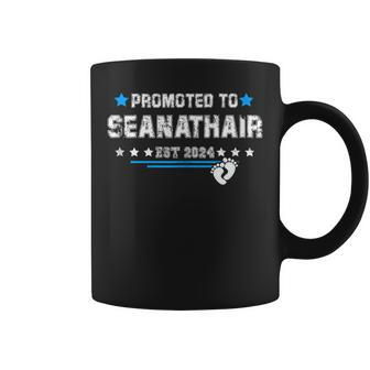 Fathers Day Dad 2024 Promoted To Seanathair Est 2024 Coffee Mug - Thegiftio UK