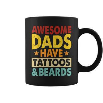 Father’S Day Dads Tattoos Beards Daddy Father Papa From Son Coffee Mug - Monsterry UK