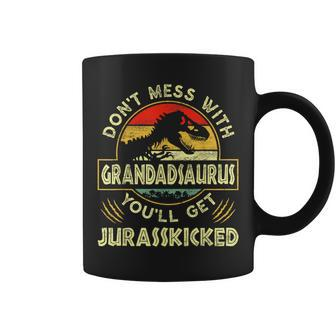 Father's Day Family Matching Grandad Dinosaurs Christmas Coffee Mug - Monsterry DE