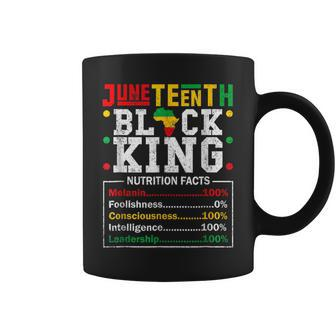 Father's Day Junenth Black King Nutrition Facts Melanin Coffee Mug - Thegiftio UK