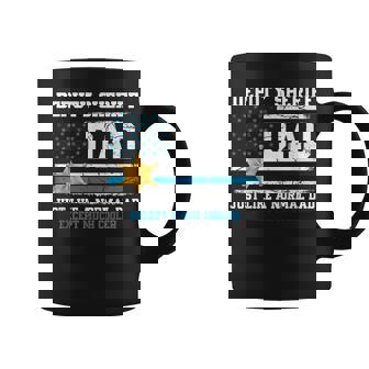 Fathers Day Law Enforcement Deputy Sheriff Dad Much Cooler Coffee Mug - Seseable