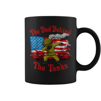 Father's Day Military Tank Guard Dad 4Th July American Flag Coffee Mug - Thegiftio UK