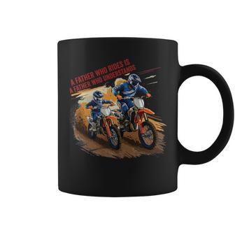 Fathers Day Motorcycle Racing Dirt Bike Motocross Father Son Coffee Mug - Seseable