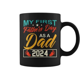 Father's Day Promoted To Daddy Est 2024 First Time Dad 2024 Coffee Mug - Thegiftio UK