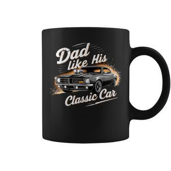 Father's Day Special Timeless Dad With Classic Car Chram Coffee Mug - Seseable