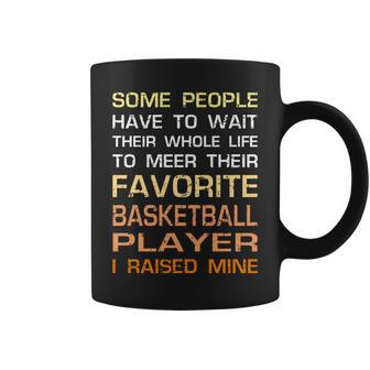Favorite Basketball Player I Raised Mine Mom Dad Coffee Mug | Crazezy DE