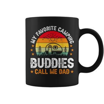 My Favorite Camping Buddies Call Me Dad Vintage Father's Day Coffee Mug - Thegiftio UK