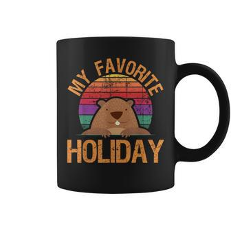My Favorite Holiday Woodchuck Groundhog Day Coffee Mug - Monsterry AU