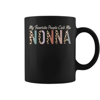 My Favorite People Call Me Nonna Leopard Mother's Day Coffee Mug - Monsterry CA