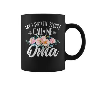 My Favorite People Call Me Oma Floral Birthday Oma Coffee Mug - Thegiftio UK