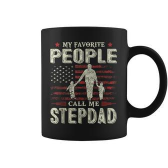 Favorite People Call Me Stepdad Flag Dad Father's Day Coffee Mug - Thegiftio UK