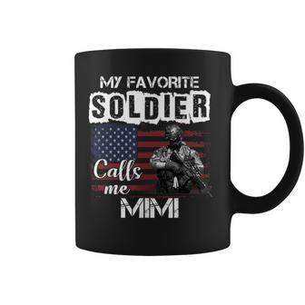 My Favorite Soldier Calls Me Mimi Army Veteran Coffee Mug - Monsterry DE