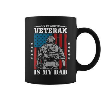 My Favorite Veteran Is My Dad Veterans Day Memorial Day Coffee Mug | Seseable CA