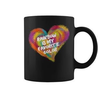 My Favourite Colour Is Rainbow Rainbow Is My Favourite Coffee Mug - Thegiftio UK