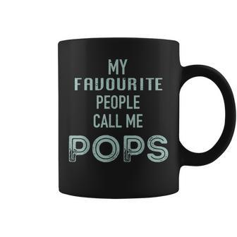 My Favourite People Call Me Pops Fathers Day Coffee Mug - Monsterry
