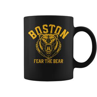 Fear The Bear Hockey Beware Of Boston Gameday Bruin Coffee Mug | Crazezy