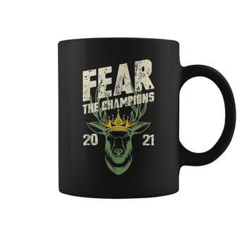 Fear Deer Buck The Champions 2021 Hunter Coffee Mug - Monsterry DE